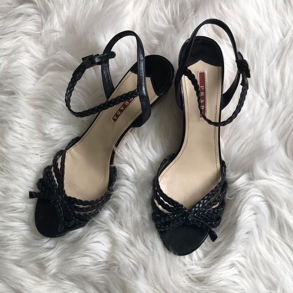 Prada Wedge Sandals - Picture 1 of 8